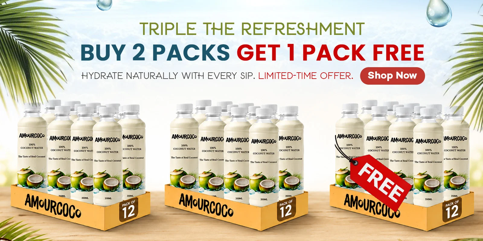 Coconut water offer banner desktop